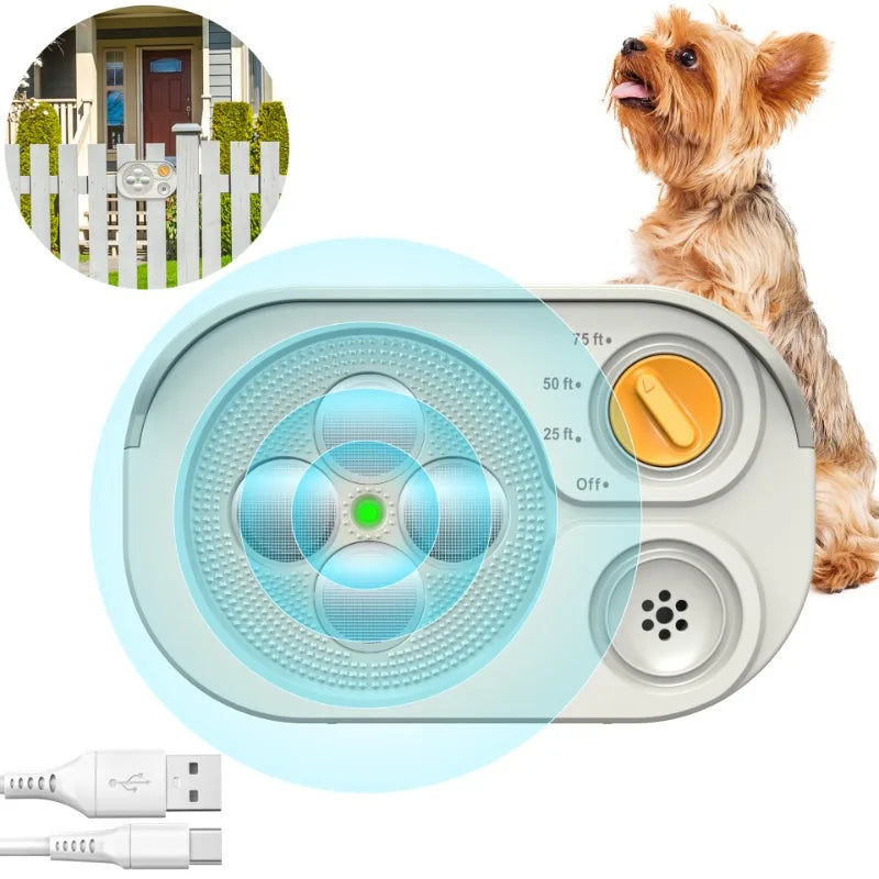 Pet Ultrasonic Anti-barking Device Supplies Charging Anti-disturbance Safety Training Indoor Outdoor Accessories Pet Products