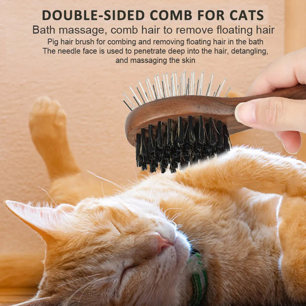 Pet Grooming Kit For Cats & Dogs Includes Detangling Comb Nail Clipper Brush Deshedding Comb Flea Comb Cat Grooming Bucket