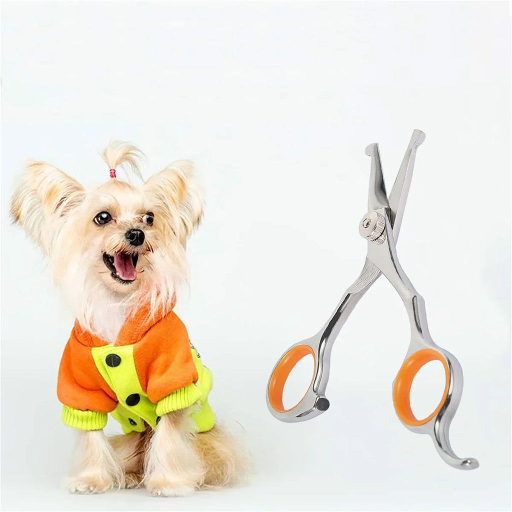 Pet Grooming Scissors Round Tip Dog/Cats Grooming Shears Pet Body Fur Thinning Shears Edge Trimming Hairdressing Cutting Tools