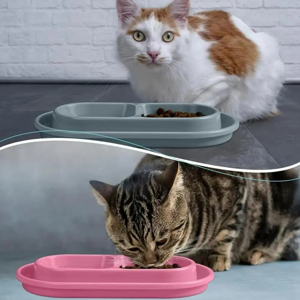 Pet Feeding Double Bowls Plastic Anti Ants Food Water Feeder For Dogs Cats Puppy Automatic Dog Feeder Dispenser Karate for Ants