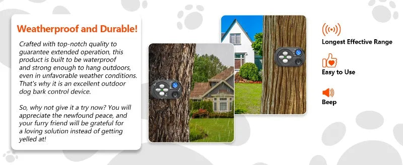 Pet Ultrasonic Anti-barking Device Supplies Charging Anti-disturbance Safety Training Indoor Outdoor Accessories Pet Products
