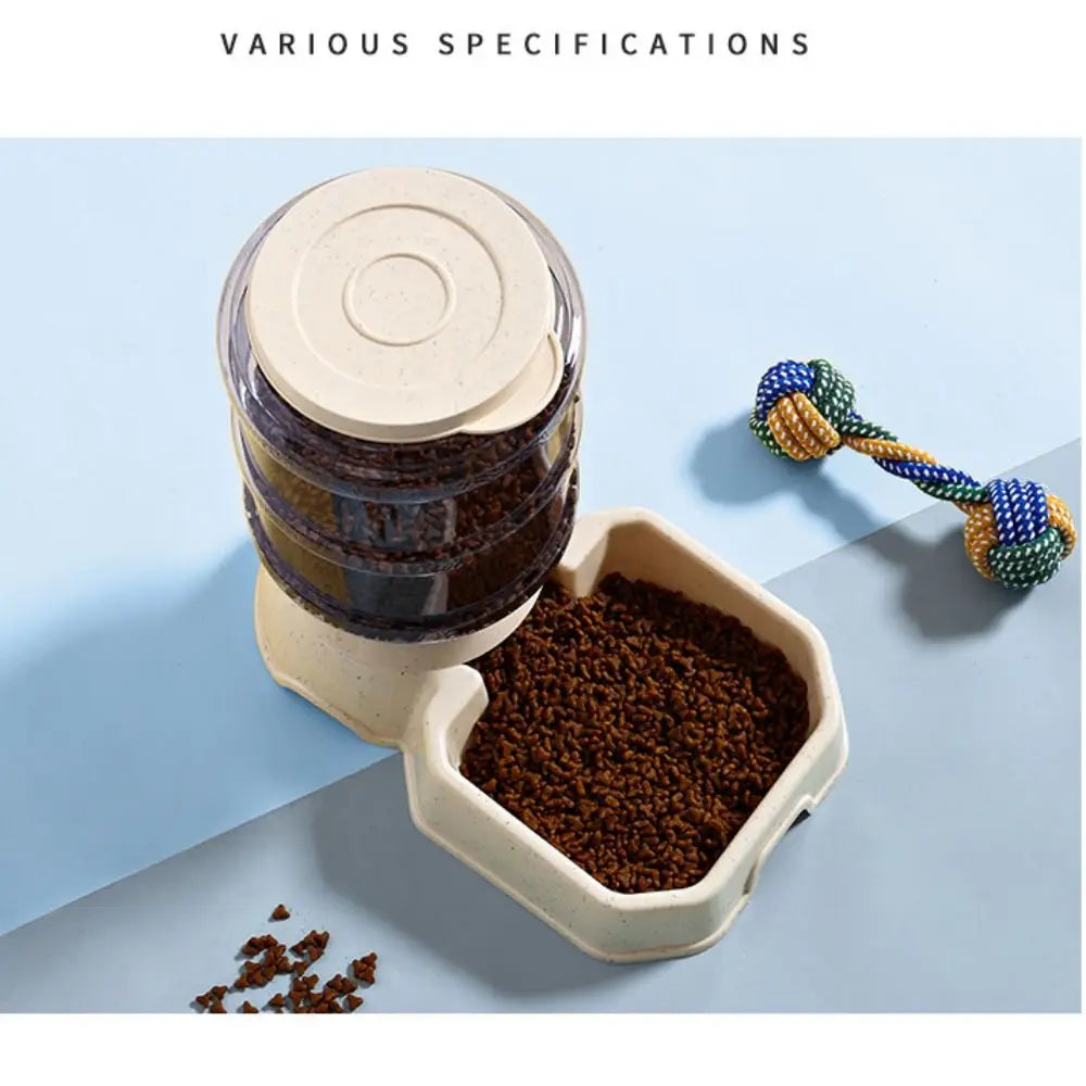 High Capacity Dog Automatic Feeders 5 Colors Plastic Water Bottle Cat Bowl 21*32.5*31cm Feeding and Drinking Tool