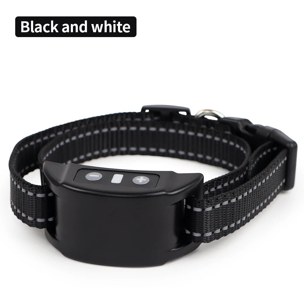 Pet Dog Training Collars Auto Anti-Bark Collar USB Rechargeable 7 Intensities Safety Static Shock Humane Sound Sensor