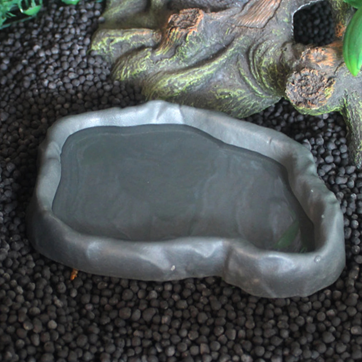 2pcs Pets Feeder Bowl Crawler Pet Feeder Basin Resin Non-toxic Food Water Pot Reptile Tortoise Scorpion Lizard Crab Bowl tool
