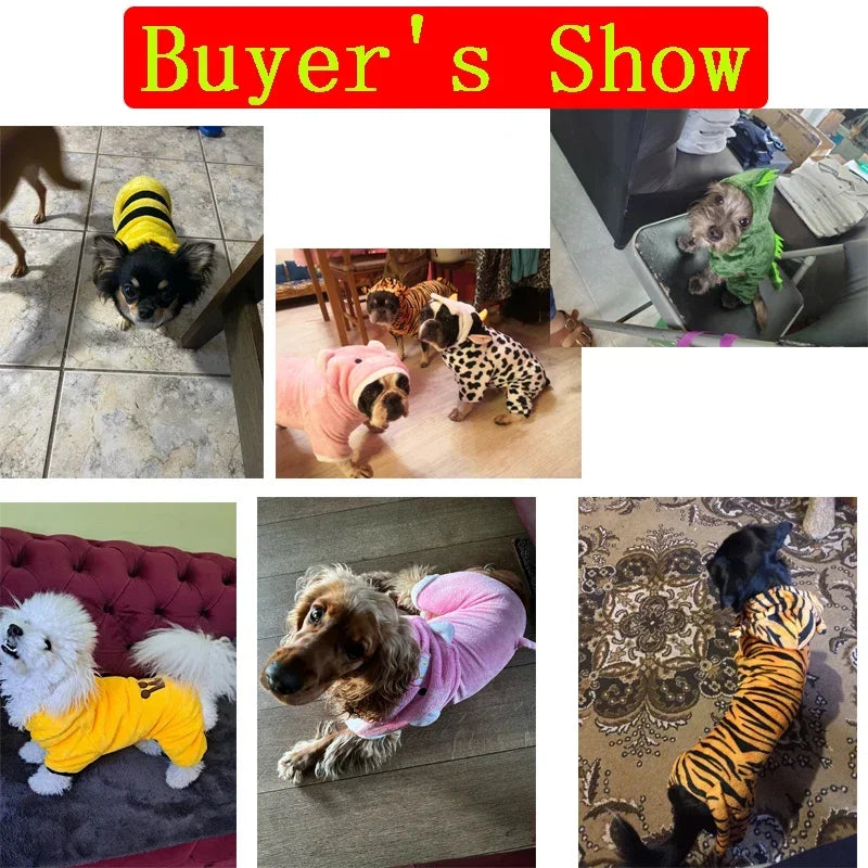 Coral Fleece Cosplay Costume for Pet  Clothing for Small Dogs Puppy Cats Clothes Chihuahua Yorkshire Costume Coat