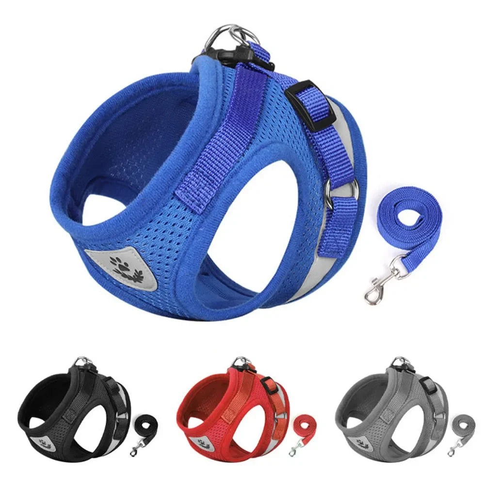 Pet Cat Leash Set, Adjustable Reflective Anti-Escape Pet Harness Vest, Small Dog Collar, Puppy Cat Pet Supplies