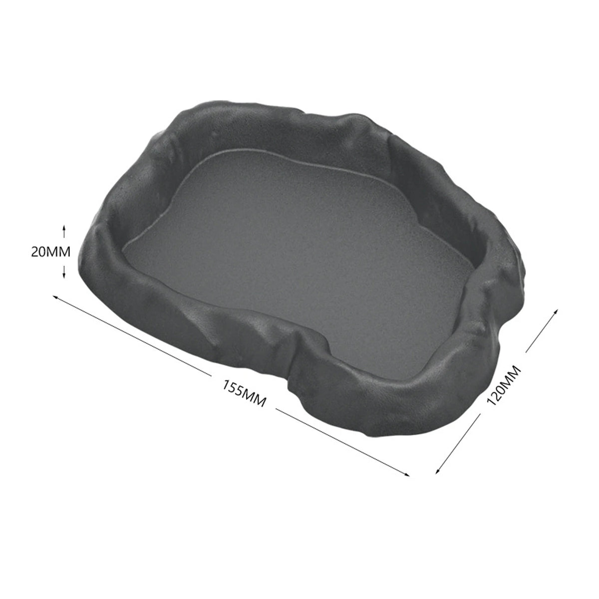 2pcs Pets Feeder Bowl Crawler Pet Feeder Basin Resin Non-toxic Food Water Pot Reptile Tortoise Scorpion Lizard Crab Bowl tool