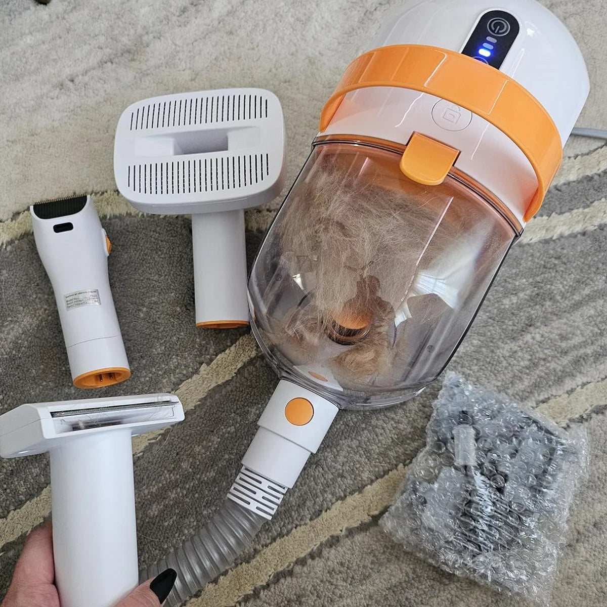 Pet Grooming Kits Cat Hair Remover Brush Comb Dog Nail Clipper Grinder Tool for Pet Cleaning Grooming Products