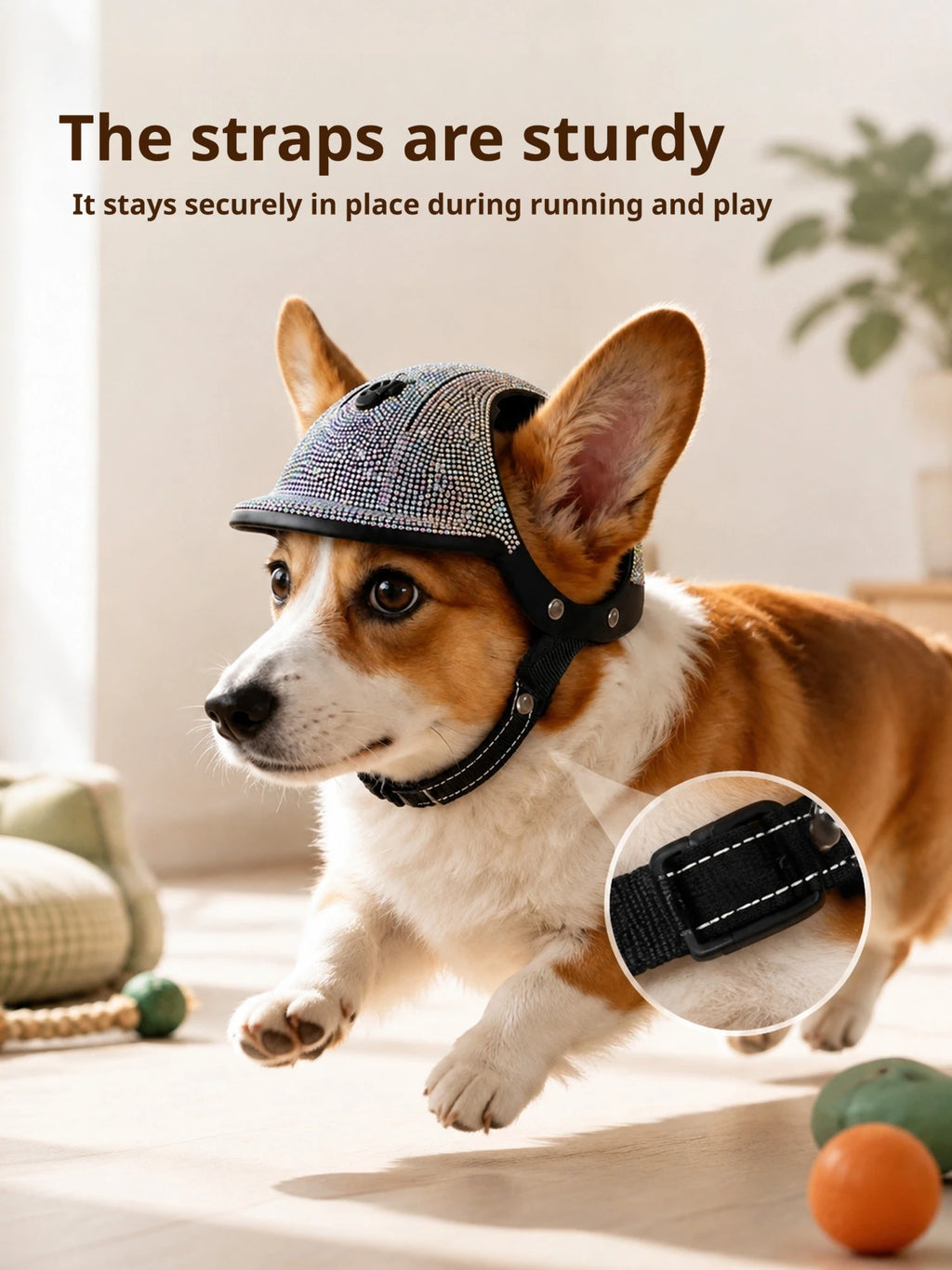 Pet Safety Helmet for Dogs Cats, Hard‑Shell Small Pet Riding Helmet, Protective Cap for Bicycle Motorcycle Outdoor Travel, Comfo