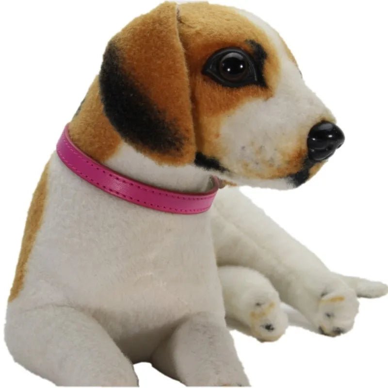 PU Leather Pet Collar for Cats & Dogs Adjustable Outdoor Walking Neck Collar Comfortable Non-restrictive Quick On & Off
