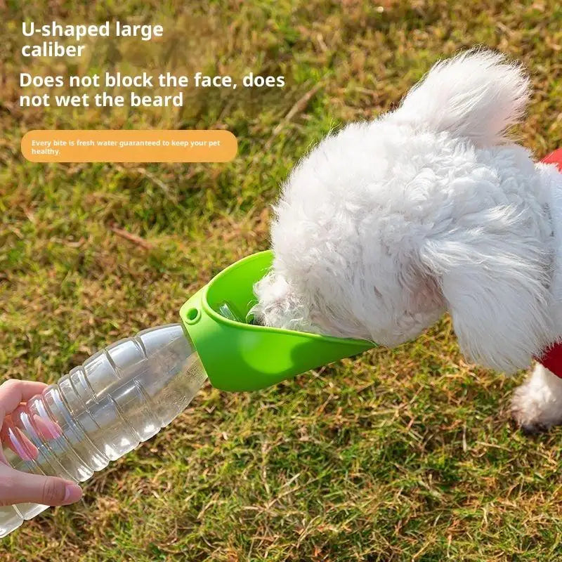 Silicone Leakproof Pets Travel Water Dispenser Portable Pet Feeder Outdoor Drinking Bowl Durable Puppy Cat Walking Supplies{S}