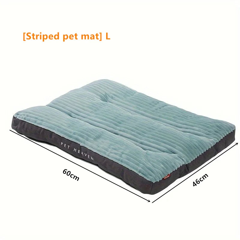 Dog Bed for Sleeping, Four‑Season Universal Pet Mat with Removable Washable Cover, Bite‑Resistant Cat Bed Cushion, Self‑Play Int