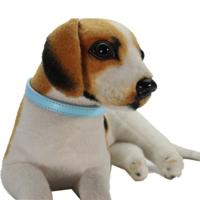PU Leather Pet Collar for Cats & Dogs Adjustable Outdoor Walking Neck Collar Comfortable Non-restrictive Quick On & Off