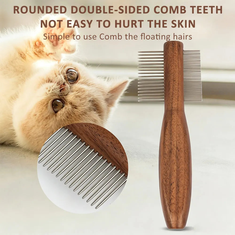 Pet Grooming Kit For Cats & Dogs Includes Detangling Comb Nail Clipper Brush Deshedding Comb Flea Comb Cat Grooming Bucket