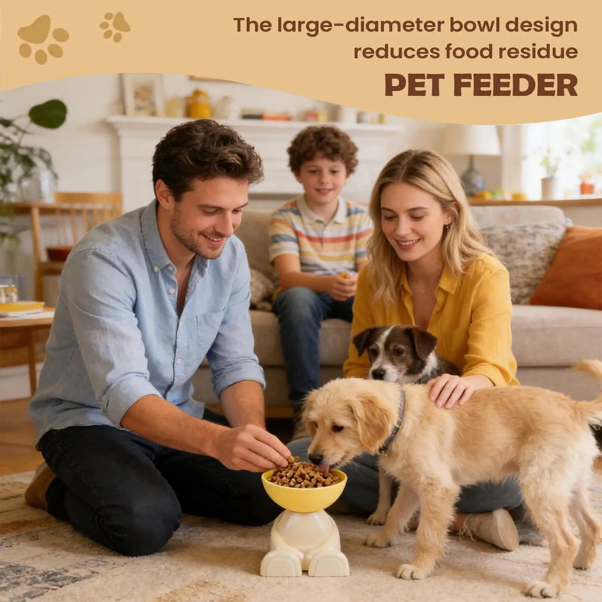 Cat Feeding Bowls Dog Food Bowl Raised Food Feeding Dish for Pet Non-Slip Pet Feeder for Kitchen Vacation Apartment Indoor