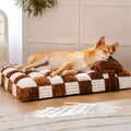 pet bed Handmade Large and Small Dog Beds with Plush Orthopedic Support Pillow Comfort Pads Mattresses Summer Warm Soft Pet Bed
