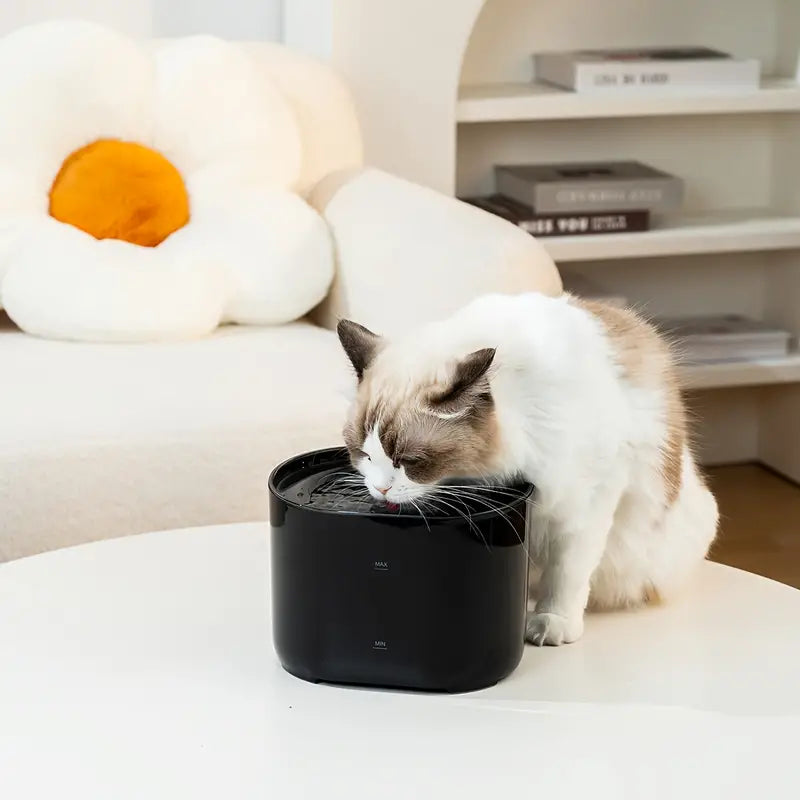 NNETM Smart USB-Powered 2.2L Pet Water Fountain for Cats and Dogs - Black